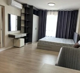 For rent or sale, D Condo Campus Dome Rangsit, Phase 3, Building A, Phase 3, complete with furniture and electrical appliances. Book now.