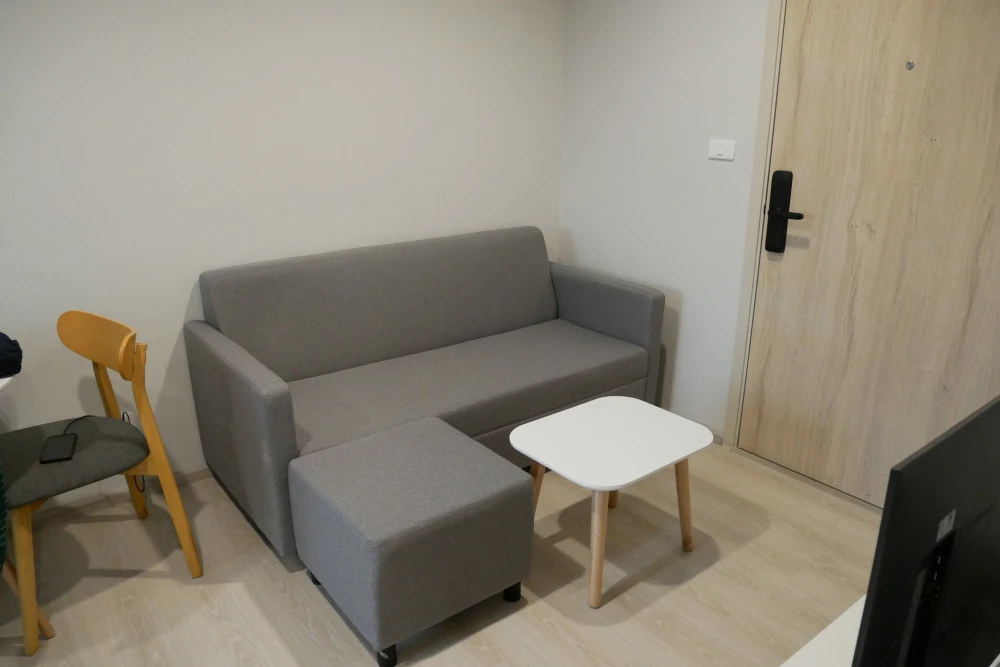 For rent or sale: New Noble Srinakarin - Lasalle, corner room, comes with complete facilities, hurry to reserve.