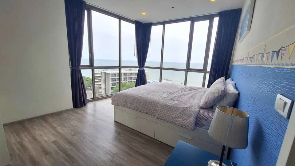 For sale, for rent, Baan Plai Had (North Pattaya) 18, sea view, see the Sanctuary of Truth, shady atmosphere, hurry and book now.