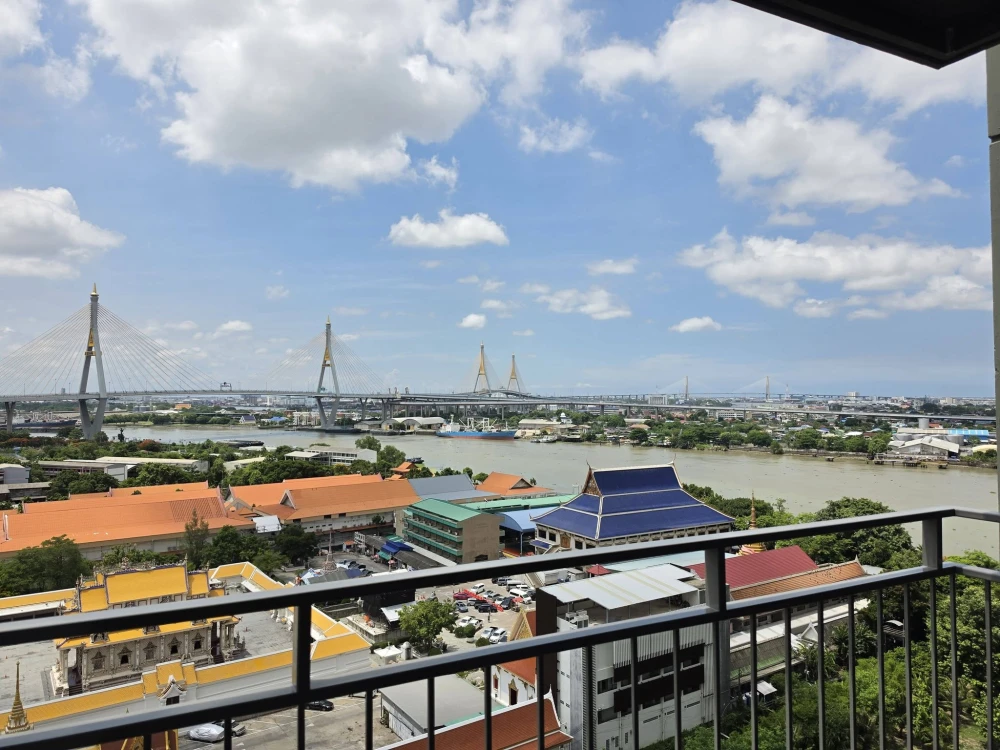 For sale or rent: U Delight Residence Riverfront Rama 3, 16th floor, river and city view, corner unit, fully furnished, ready to move in.