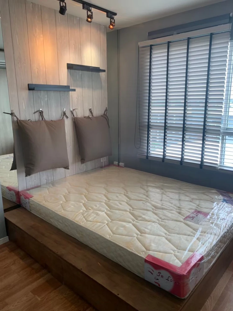 For sale, for rent, Lumpini Nawamin Sri Burapha, 6th floor, room with balcony, beautifully decorated, stylish, suitable for those who do not like chao