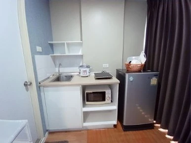 For sale or rent: Lumpini Ville Sukhumvit 76-Bearing, Building A, 6th floor, clear view, no buildings blocking it, fully furnished, hurry and reserve