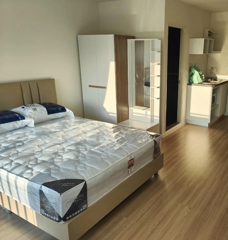 sale/rent Lumpini Ville Chaengwattana 10 beds and a good mattress, very comfortable to sleep in, great location next to the government center, hurry.