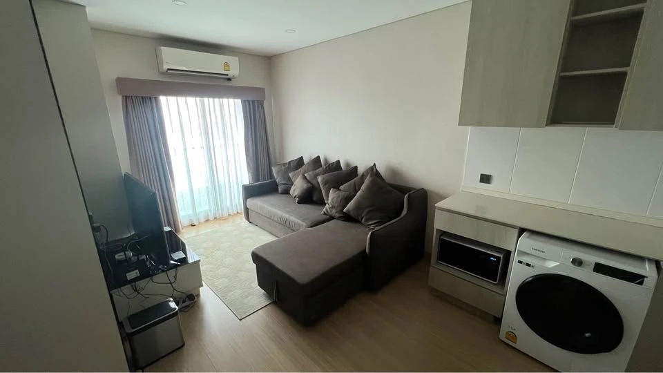 For sale, for rent, Lumpini Suite Din Daeng-Ratchaprarop, 19th floor, front side, open view, good wind, no buildings blocking, spacious room, ready to