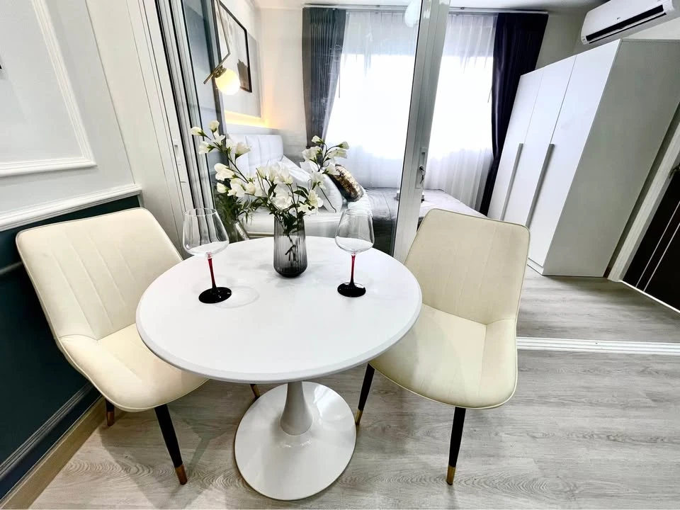 For sale, for rent, Lumpini Center Nawamin (Happyland Phase 5), very beautiful room, good view, very good price, including all props and electrical ap