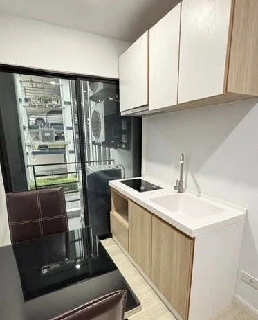 For sale, for rent, V Condo Salaya, complete with furniture and electrical appliances, ready to move in.