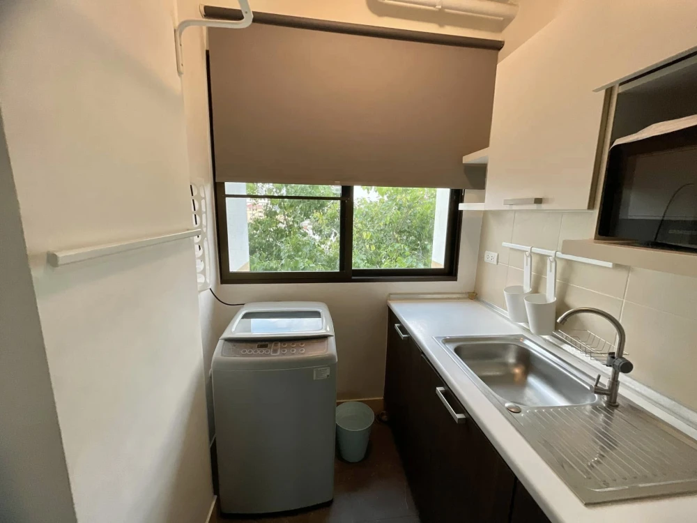 For sale, for rent, Supalai City Resort Ramkhamhaeng, furnished room, ready to move in, complete in one place, just come and move in.