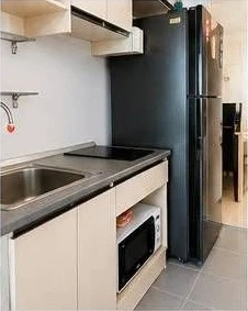 For sale, for rent, The Kith Plus Sukhumvit 113, 7th floor, separate room, very beautiful city view, you should not miss it.