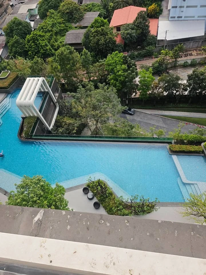For sale, for rent, The Parkland Phetkasem - Tha Phra, stunning city view, see a beautiful swimming pool, wallpaper all rooms, hurry or you'll miss ou