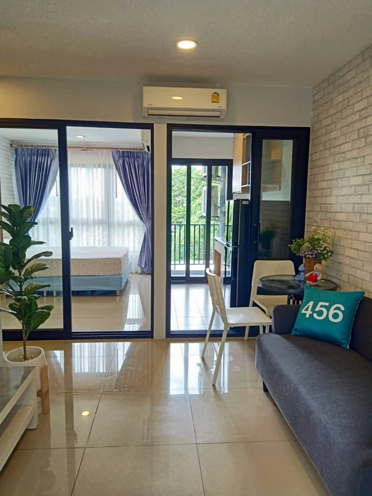 Sell, rent The Series Condo Tiwanon, separate rooms, wallpapered throughout the room, book now!!