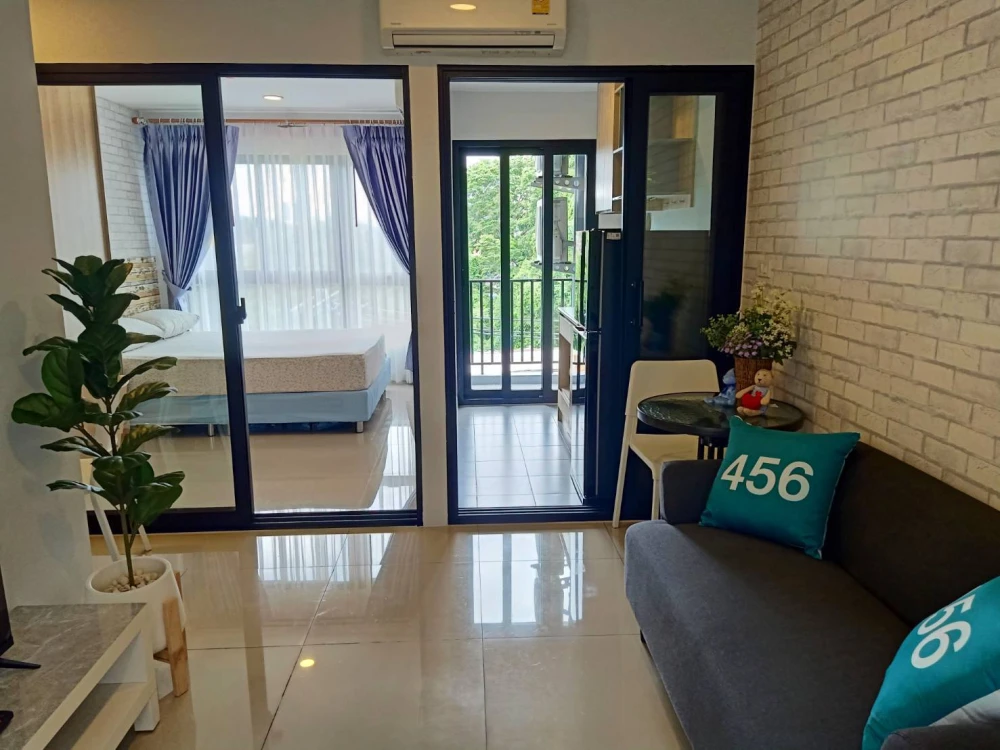 Sell, rent The Series Condo Tiwanon, separate rooms, wallpapered throughout the room, book now!!
