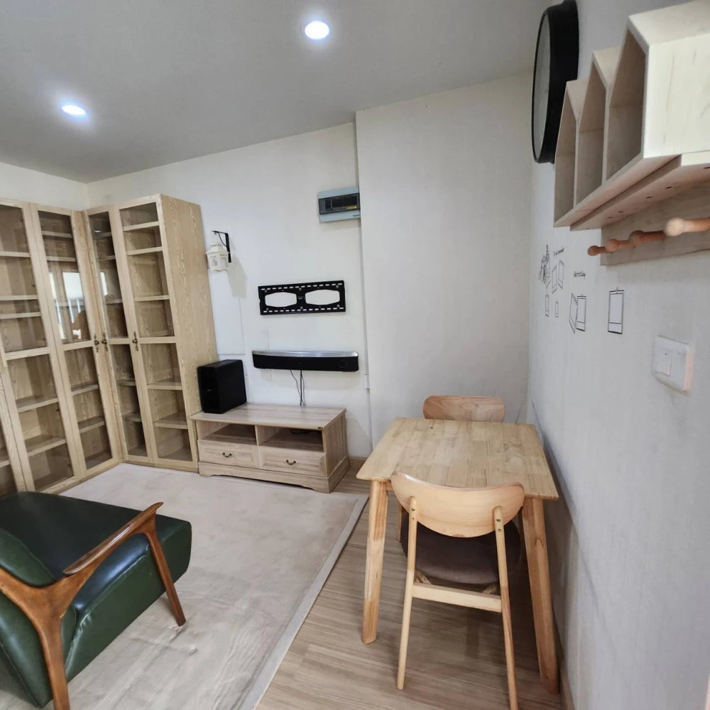 For sale, for rent!! Happy Condo Lat Phrao 101, 4th floor, Building D, nice room, fully furnished, ready to move in, hurry up and book now!!