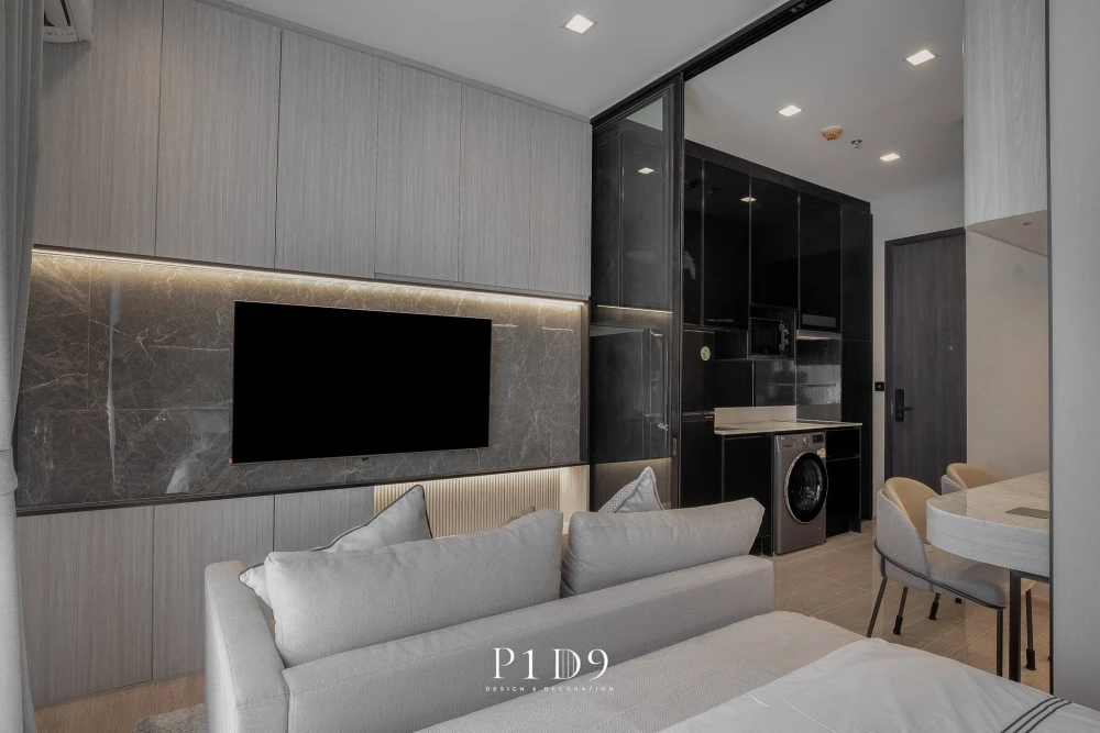 For sale, for rent, Noble Around Ari, high floor, beautifully decorated with built-in furniture and electrical appliances, book now.