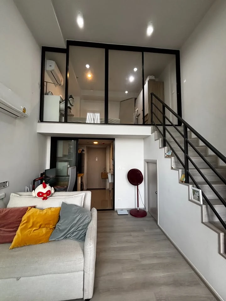For rent or sale: Ideo Charan 70 - Riverview, room with furniture + electrical appliances, high floor, city view + beautiful river, urgent