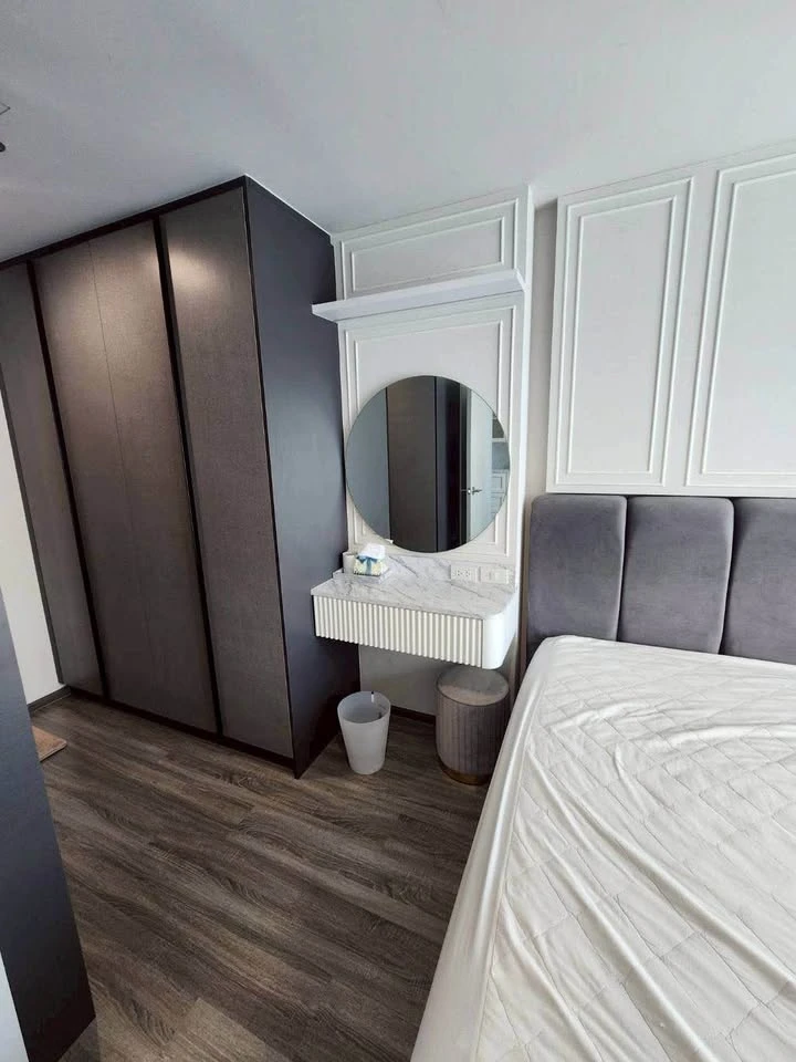 For sale or rent: Ideo Chula-Samyan, 1 bedroom plus, decorated in a modern classic style, white and gray. Don't miss it!