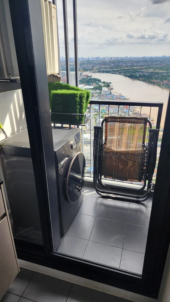 Condo for sale/rent: The Politan Rive, 49th floor, full view of the Chao Phraya River, fully furnished, ready to move in, no buildings blocking the vi