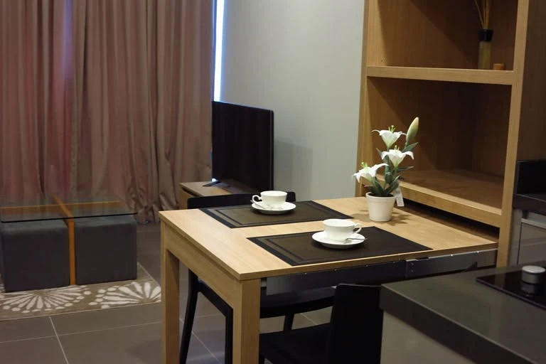 For sale or rent: M Ladprao Condo, 22nd floor, unobstructed city view, fully furnished, near BTS Skytrain. Book now, don't wait!
