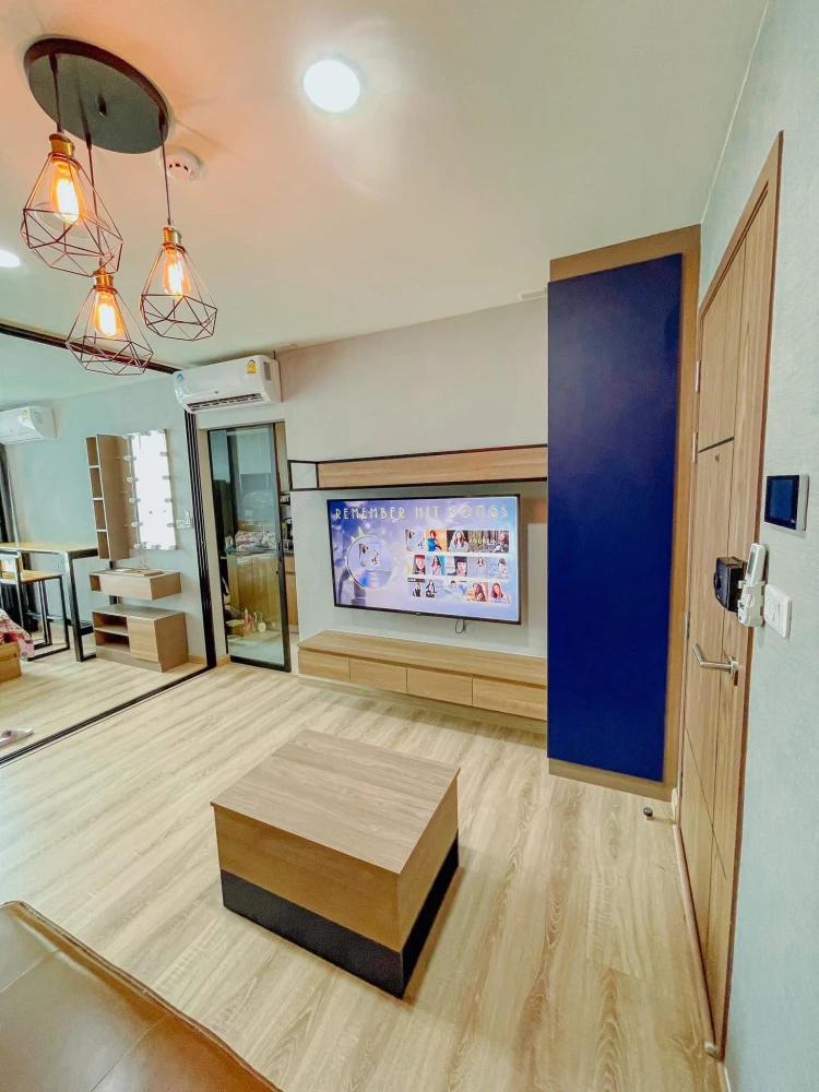 Urgent sale or rent!! Condo The Cube Loft Lat Phrao 107, 2nd floor, for sale with furniture and decorations, ready to move in. Don't miss it!!