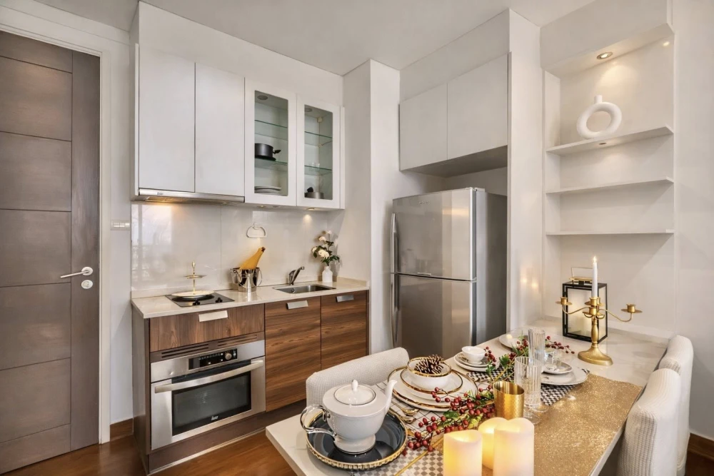 Urgently for rent or sale, Ivy Thonglor Condo, nice room, complete with furniture and electrical appliances. Hurry and reserve now. Don't miss out.