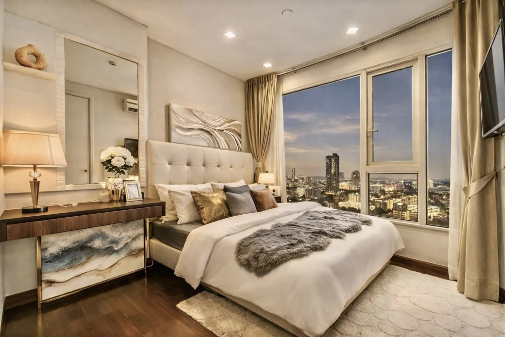 Urgently for rent or sale, Ivy Thonglor Condo, nice room, complete with furniture and electrical appliances. Hurry and reserve now. Don't miss out.