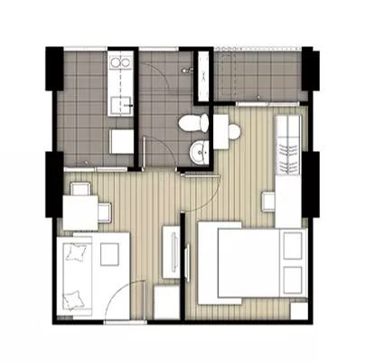 For sale or rent: Ideo Sukhumvit 115, 16th floor, fully furnished with high-quality furniture and appliances. Reservation required.