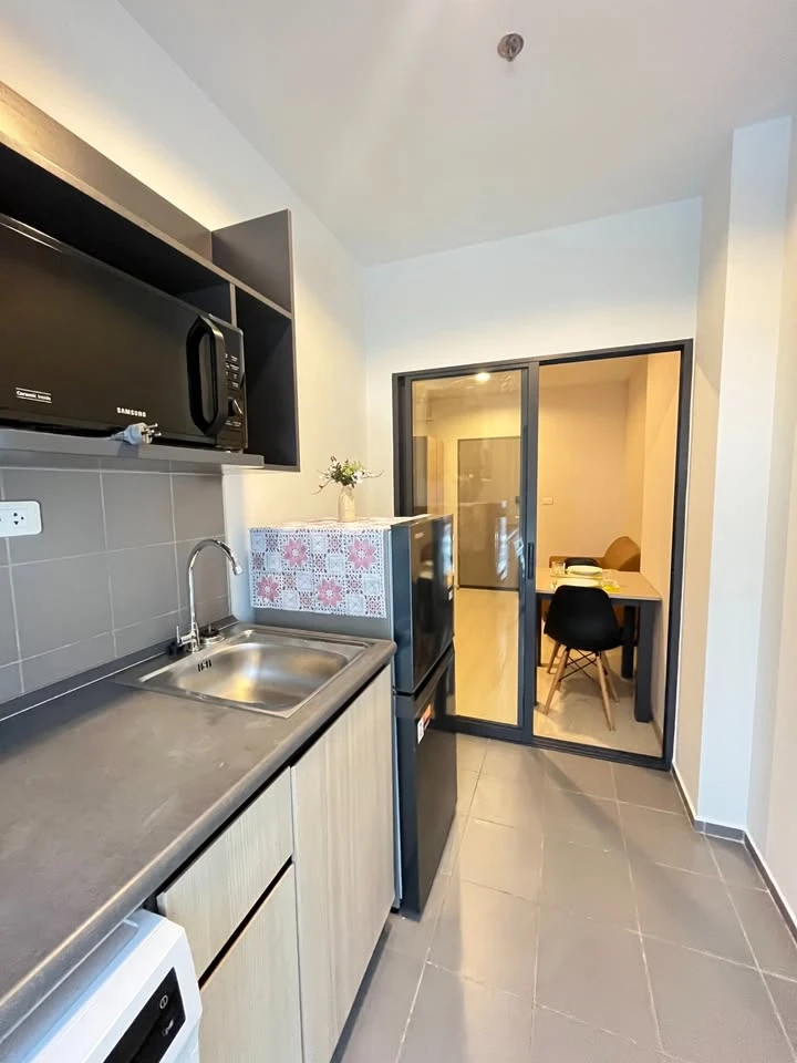 For sale or rent: Ideo Sukhumvit 115, 16th floor, fully furnished with high-quality furniture and appliances. Reservation required.