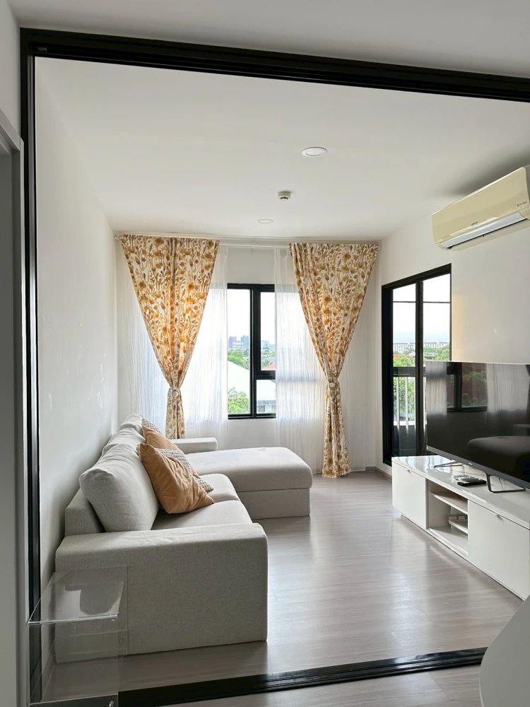 Condo for sale Aspire Sukhumvit-On Nut 2 bedrooms, 6th floor, beautiful view, fully furnished, come and own it.