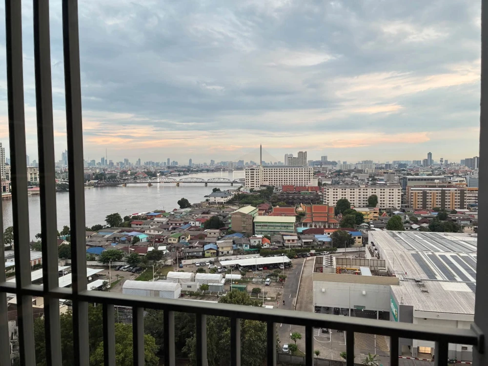 Condo for sale at Ideo Charan 70 - Riverview, 16th floor. Features a separate, enclosed kitchen; comes fully furnished with appliances. Book now!