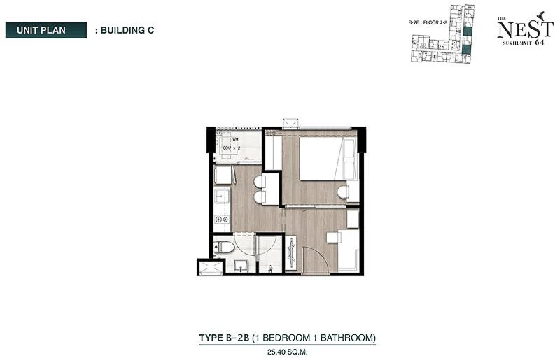 Condo for sale: The Nest Sukhumvit 64, ready to move in, complete facilities, hurry to reserve now.