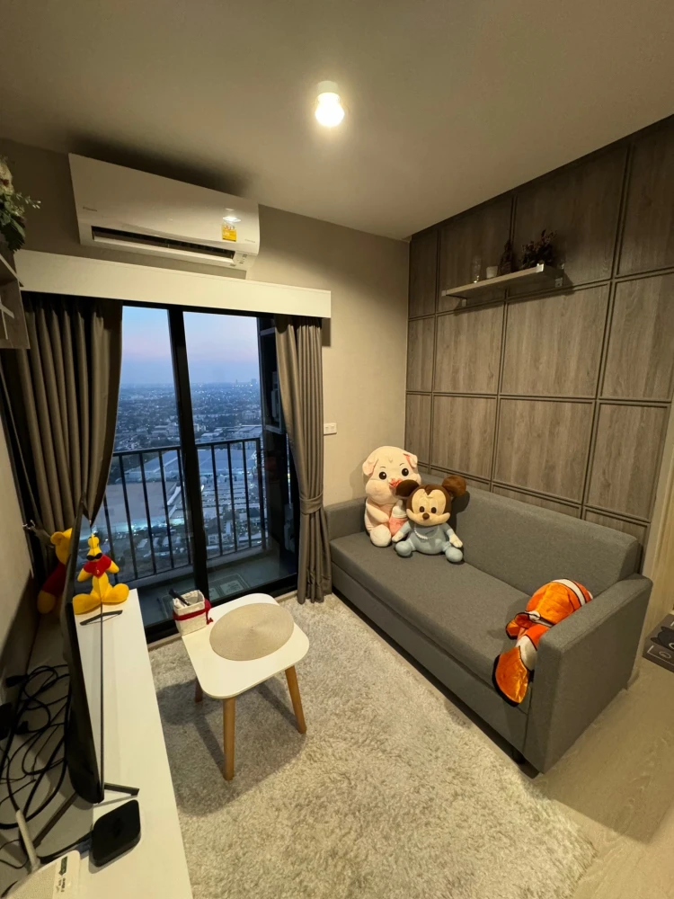 Condo for sale: New Noble Srinakarin – Lasalle, 42nd floor, stunning view, 2 bedrooms, 1 bathroom, fully furnished with built-in furniture and applian