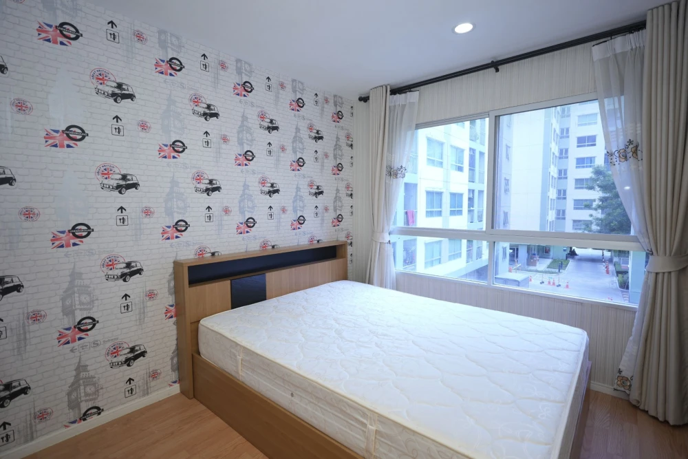 Condo for sale Lumpini Ville On Nut 46, room with good wallpaper, very good price, hurry and reserve now, don't miss out.