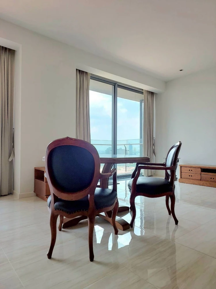 Luxury 127 sq.m. Riverfront Condo for SALE - 25th High Floor (Building A), Fully Furnished with Custom Real Wood Furniture | ✨ The Pano Rama 3