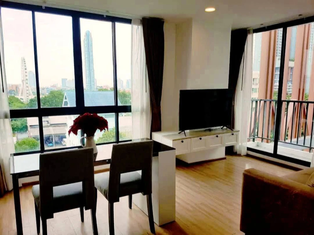 Condo for sale, corner room, beautiful view, city view and Chao Phraya River view at Notting Hill The Exclusive Charoen Krung, book now.