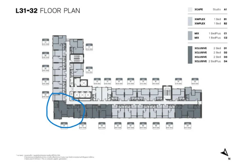 Selling down payment Sim Suk Sawat - Rama 3, corner room, high view, beautiful view, open view, not blocked, 31st floor, I must say you must reserve.