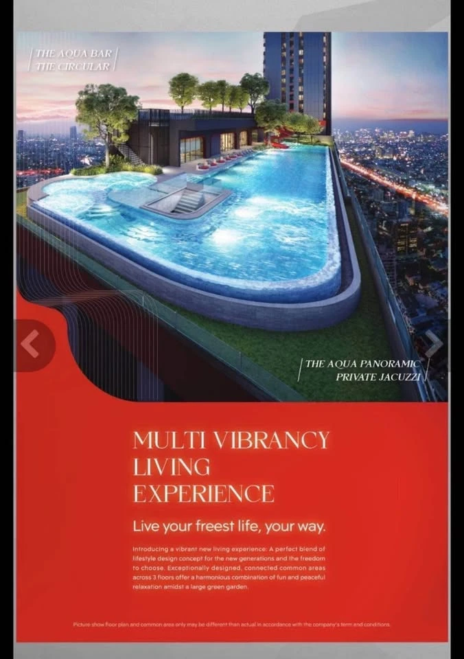 Aspire Huai Khwang 1 bedroom, 1 bathroom for sale at a special price. Hurry and reserve now! Don't miss out!