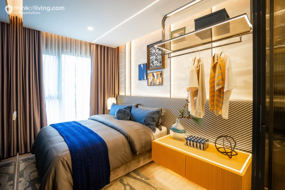 Selling down payment Aspire Huai Khwang, 31st floor, good project, complete common area, reserve now, don't miss out.
