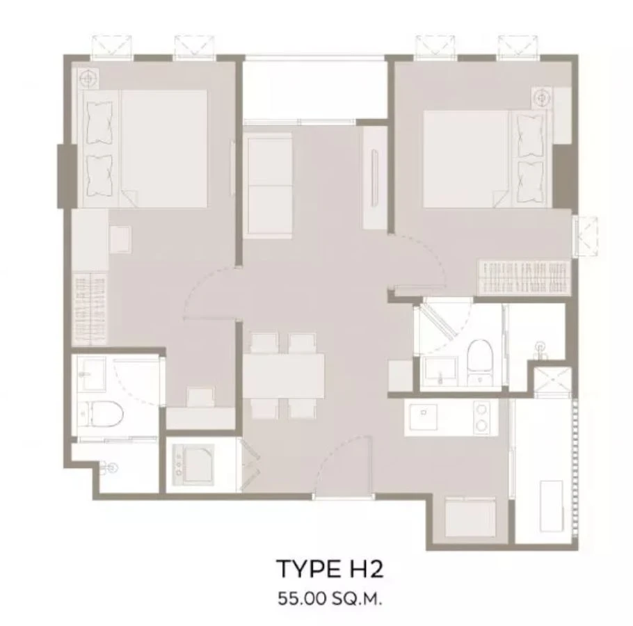 Down payment sale at Aspire Itsaraphap Station, corner unit with privacy, lots of usable space, good location, don't miss out on this great deal.