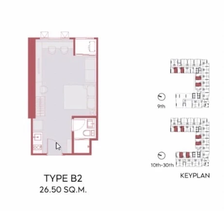 Down payment sale Aspire Sukhumvit - Rama 4, 15th floor, north side, pool view, open, reserve now, urgent.