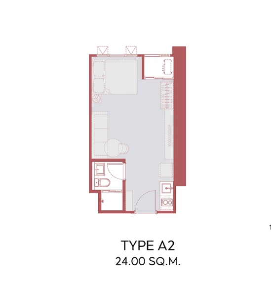 Selling down payment Aspire Sukhumvit - Rama 4. 20th floor, swimming pool view. Interested in owning it? Hurry and reserve now.