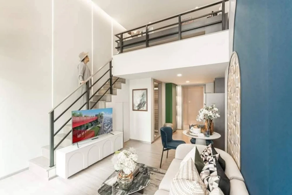 Selling down payment Aspire Sukhumvit - Rama 4, 31st floor, Bang Krachao view location, interested in owning, reserve now.