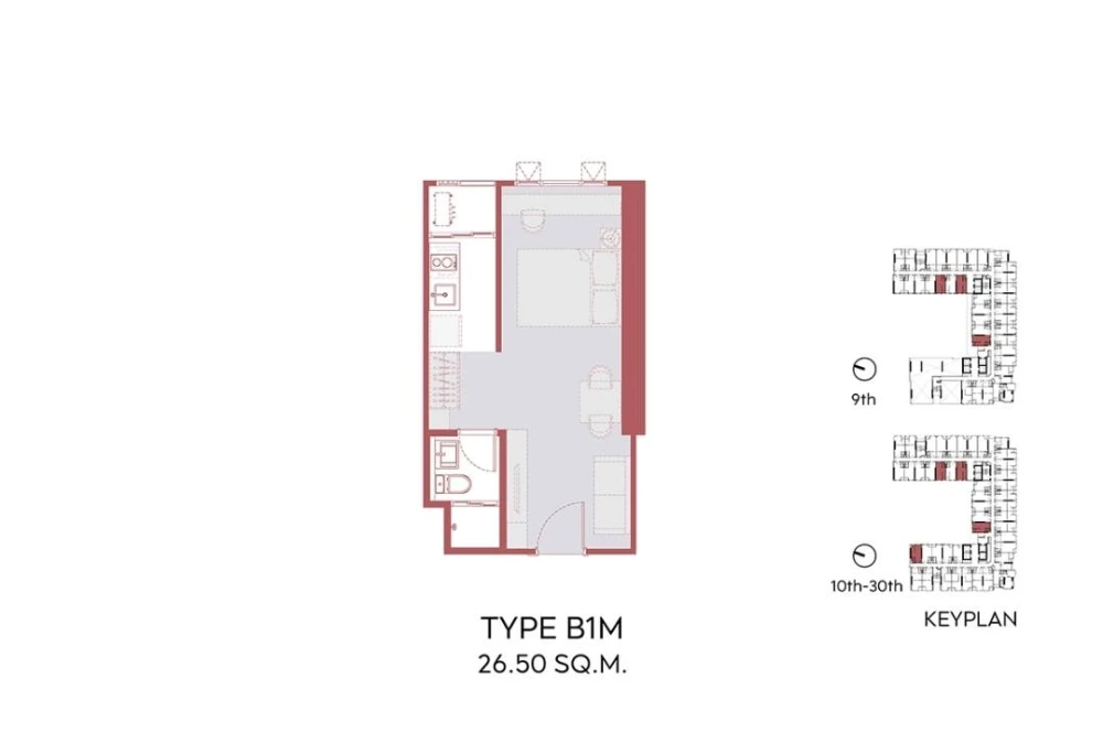 Selling down payment Aspire Sukhumvit – Rama4, beautiful studio room, not next to the elevator, 19th floor, high view, good price, reserve now.