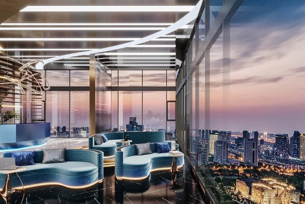 Down payment sale for Aspire Vibha-Victory, 8th floor, same floor as the common area, swimming pool, fitness center, no buildings blocking the view, n