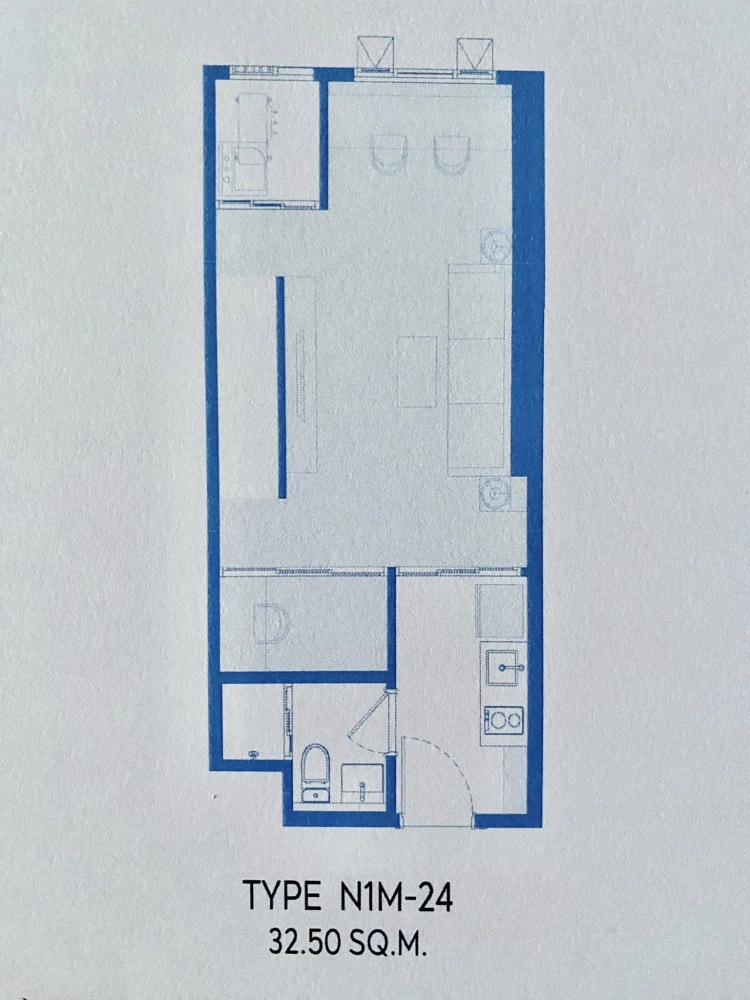 Selling down payment Aspire Vibha-Victory, 2-storey room, next to fire escape, wall attached to adjacent room on one side, reserve now, don't hesitate