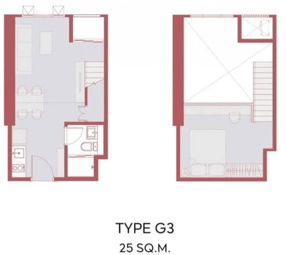 Selling down payment Aspire Sukhumvit - Rama 4, Vertiplex room (2-storey room) in a great location. If you don't reserve, you'll really miss out.