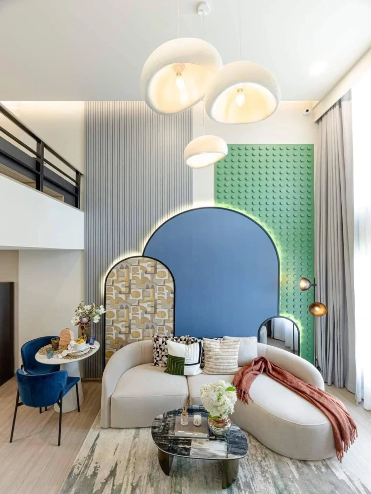Selling down payment Aspire Sukhumvit - Rama 4, Vertiplex room (2-storey room) in a great location. If you don't reserve, you'll really miss out.