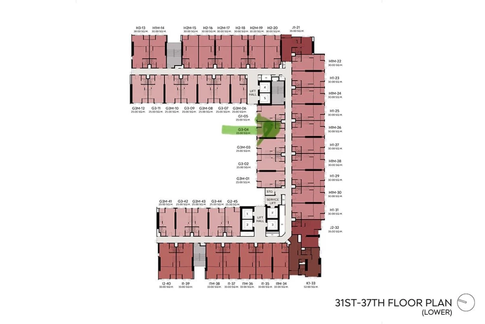 ขายดาวน์ ASPIRE สุขุมวิท-พระราม 4 ห้องดีไซน์พิเศษ Modular Layout Design รูปแบบ VERTIPLEX เพดานสูง รีบมาจอง