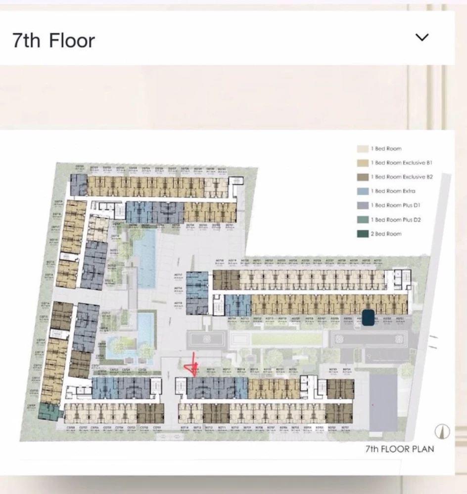 ขายดาวน์ Atmoz Palacio Ladprao Wanghin ชั้น 7 ตำแหน่งห้องริมส่วนตัว วิวสระว่ายน้ำ จองเลย ด่วนๆ