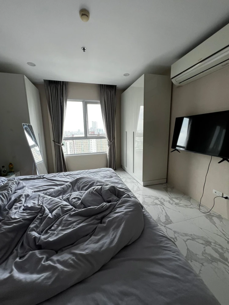 Belle Grand Rama 9 for sale, 22nd floor, nice room, fully furnished, reserve now, hurry!