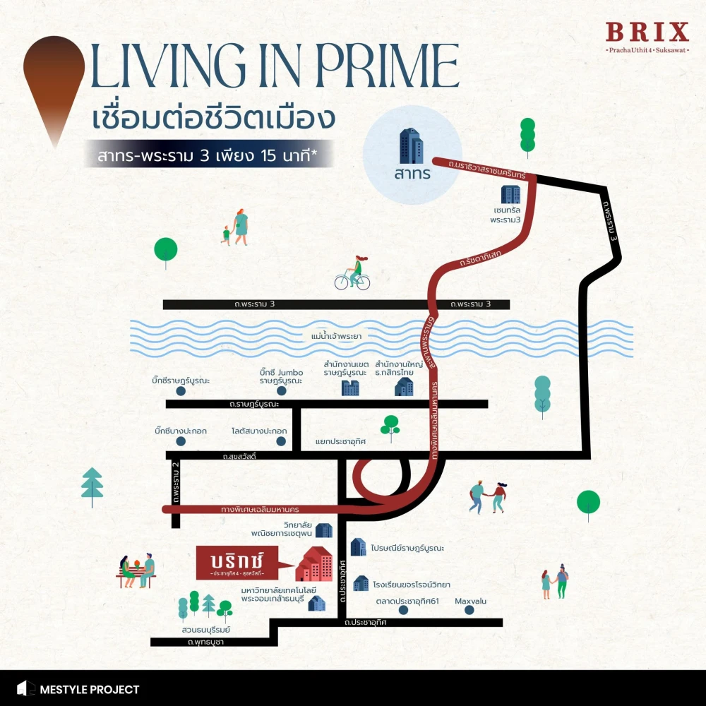 Selling a Brix Pracha Uthit condo unit. The floor plan is well-defined, and includes freebies from the developer. Grab it while you can!