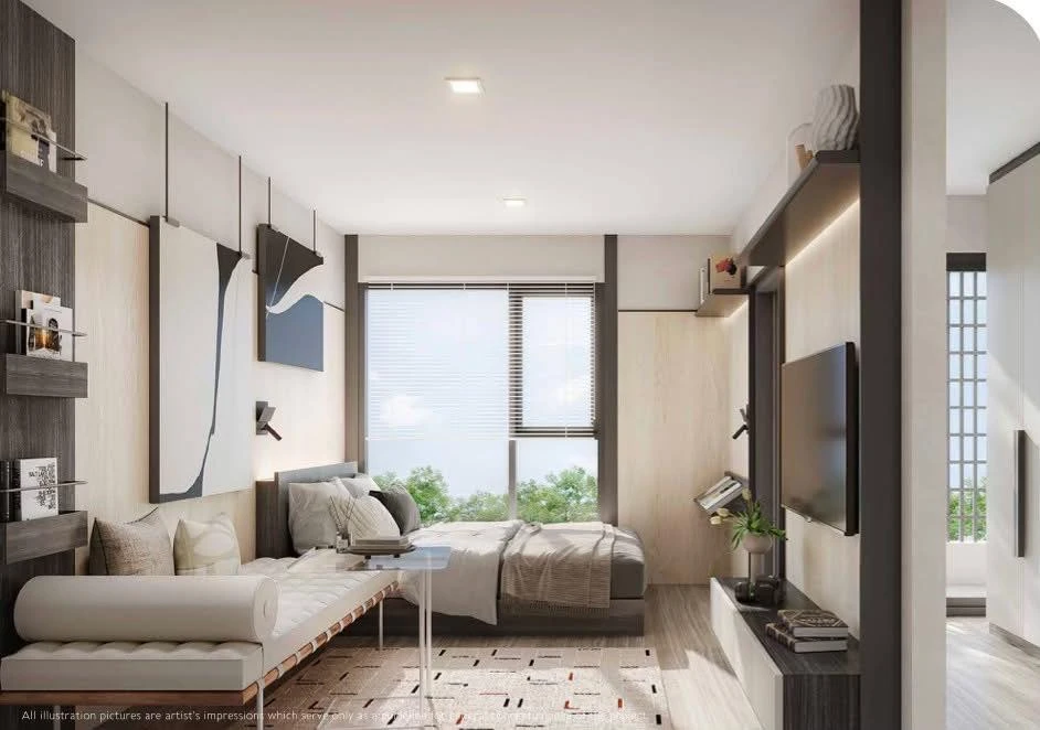 Selling down payment Chapter One More Kaset, 4th floor, swimming pool view. Interested in owning it? Hurry and reserve now. Don't wait. images